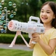 Базука для мыльных пузырей Bazooka Bubble Gun детский игровой пистолет с автоматическим механизмом запуска для активных развлечений на улице и праздничных мероприятий большая мощность и эргономичный корпус для веселой игры детей - изображение 2