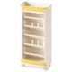 Дитячий стелаж Mealux Brooks White / Yellow (KD-E041 White/Yellow) Mealux KD-E041 White/Yellow 1070945 - зображення 1