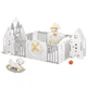 Детский манеж Mealux трансформер 4 в 1 (KD-C051 Grey/White) Mealux KD-C051 Grey/White 1070950 - изображение 1