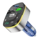 Автомобільний адаптер HOCO Crystal transparent car BT FM transmitter E71 сіро прозорий - зображення 6