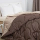 Одеяло всесезонное двуспальное ТЕП 180×210 см, 400 г/м² Duo Season Коричневый с бежевым (58790180210) - изображение 1