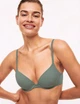 Бюстгальтер пуш ап на косточках Body by M&S Flexifit Wired Push Up Plunge Bra дымчато зеленый 65F (6737) - изображение 1