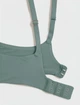 Бюстгальтер пуш ап на косточках Body by M&S Flexifit Wired Push Up Plunge Bra дымчато зеленый 65F (6737) - изображение 4