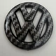 Наклейка накладка на штаный знак руль подушку безопасности VW Volkswagen Фольксваген черный карбон 50 мм - изображение 3
