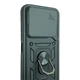 Чехол со шторкой камеры для Tecno Spark 50 4G (KN4n) черный (кольцо-держатель, противоударный) - изображение 4