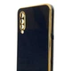 Чехол для Xiaomi Mi 9 Lite черный глянцевый с золотой окантовкой (глянцевый, золотая окантовка) - изображение 4