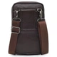 Маленькая кожаная мужская барсетка 19×12×5 Qvant (002к) - Коричневая - изображение 6