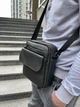 Барсетка мужская для документов из натуральной кожи 22×18×6 Qvant (1108) - Черная - изображение 7