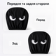 Набор декоративных чехлов на подголовники автомобиля с принтом «Глаза» IT-eyes 2 шт. - изображение 2