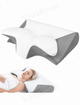 Ортопедическая подушка Memory Foam для шеи и плеч 62×37-8-12 см, форма бабочка, эффект памяти 1300 гр KT7006279 - изображение 6