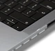 Чехол-накладка Satechi Eco-Hardshell Case Clear for MacBook Pro 14" M1-M4 (ST-MBP14CL) - изображение 6