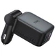 АЗП Hoco Z67A Triunfar PD45W+QC3.0 total 60W with retractable cables (1USB-A/2C/1L) Metal gray - зображення 4