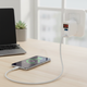 Сетевой адаптер питания 220В с LCD экраном и двумя USB портами 2.4А 12Вт быстрая зарядка для смартфонов планшетов белый - изображение 2