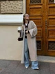 Кардиган з альпаки з широким рукавом One size темний беж - зображення 1