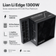Блок живлення Lian Li Edge 1300 Вт ATX 80 Plus Platinum 100–240 В Black (G9P.EG1300.BE00.EU) - зображення 2