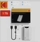Внешний жесткий диск Kodak P232 1 TB USB 3.2 высокоскоростная передача данных 5G для ПК/Windows/Mac/PS4/XBox/Linux - изображение 1