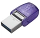 Флеш накопичувач USB 64Gb Kingston DataTraveler microDuo 3C, Purple, Type-C / USB 3.2 Gen 1, до 200 МБ/с (DTDUO3CG3/64GB) - изображение 2