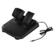 Кермо ігрове Defender Rager, Black, USB, 12 кнопок, 8-позиційний D-Pad, вібрація, педалі (газ / гальмо, 1.6 м), діаметр 250 мм, кут повороту 270°, для ПК / PlayStation 4/3 / Nintendo Switch / XBOX One/Series X/S, 2 м (64067) - изображение 6