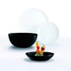 Сервиз столовый Luminarc Diwali Black&White Черно-белый из стеклокерамики 19 предметов на 6 персон (163-135-P4360) - изображение 9
