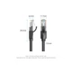 Патч-корд 1m UTP cat 6 RJ-45 flat black Vention (IBABF) - зображення 10