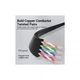 Патч-корд 2m UTP cat 6 RJ-45 flat black Vention (IBJBH) - зображення 2