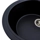 Гранитная мойка для кухни VALESO ONYX 5847 матовая Черная - изображение 4