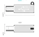 Переходник USB-C ( TYPE-C мама)/USB Type B папа (принтера/сканера) для ноутбуків, планшета MacBook Pro/Air Адаптер Серый - изображение 4