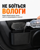 Автомобильная корзина с крышкой и пакетами в комплекте (5 рулонов), компактный контейнер-органайзер ведро для мусора в авто, черный - изображение 6