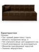 Диван-кровать Гамма 198×80 см, коричневый - изображение 5
