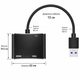 Перехідник USB на HDMI та VGA для підключення додаткового монітора 78215 - изображение 4