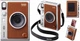 Набор для путешествий с фотокамерой мгновенной печати Fujifilm INSTAX MINI EVO Hybrid Brown + 50 фото + альбом на 108 фото + чехол + подарочная упаковка, коричневый - изображение 4