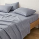 Простирадло на резинці Cosas DENIM STRIPE Варена бавовна 180х200х30 (2200000049971) - зображення 3