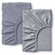 Простирадло на резинці Cosas STONE LINEN Варена бавовна 120х200х20 2 шт (2200000061140) - зображення 1