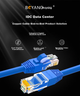 Патч-корд Boyang BY-610B Cat 6 UTP медный 24AWG 10 м Синий - изображение 2