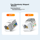 Модуль SAMZHE MKC-610 RJ-45 UTP Cat 6 безинструментальный 10 шт. Бежевый - изображение 11