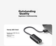Сетевой адаптер Ugreen 15636 / USB 3.0 / Gigabit Ethernet (RJ45) / Black - изображение 12