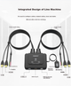 KVM-перемикач MAXCENT AE-102HA 2-портовий HDMI-USB з підтримкою звуку - зображення 6