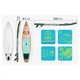 SUP-борд Reefbreak 350×81×15 см Neo-Sport 170314 трьох шарова до 150 кг - зображення 3