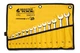 Ключі комбіновані MASTERTOOL SATIN FINISH набір 14 шт (6–15/17/19/22/24 мм) CrV DIN 3113 у чохлі 71-2114 - зображення 1