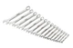 Ключі комбіновані MASTERTOOL набір 15 шт (6-19, 22 мм) CrV SATIN FINISH DIN3113 71-2115 - зображення 2