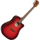 Электроакустическая гитара Lag Special Edition T-RED-DCE Red Burst (34242) - изображение 5
