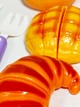 Ігровий набір іграшкової випічки на липучках (продукти, 2 ножі, виделка, ложка), фіолетові прибори - зображення 14