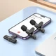 Беспроводной петличный микрофон Borofone BFK12 2в1 USB-C/Lightning с 2 микрофонами, черный - изображение 8