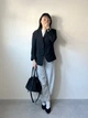 Пиджак классический женский Uniqlo 687332823 L Черный (1161936940) - изображение 7