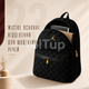 Повседневный рюкзак JORDAN Gold Logo Monogram Backpack Black с золотым логотипом, спортивный для учёбы и прогулок - изображение 3