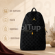 Повседневный рюкзак JORDAN Gold Logo Monogram Backpack Black с золотым логотипом, спортивный для учёбы и прогулок - изображение 5