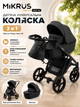 Дитяча універсальна коляска 2 в 1 Mikrus Tokyo New 36 (люлька, прогулянковий блок, гелеві колеса, вентиляція) - зображення 1