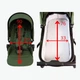 Универсальная коляска 3 в 1 FreeON Zack Olive (люлька, прогулочный блок, автокресло ECE R129, сумка) - изображение 6