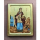 Греческая писаная икона Святой Варвары Великомученицы 23×29 см - изображение 2
