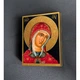 Маленькая писаная греческая икона Божией Матери 9×11,5 см - изображение 3